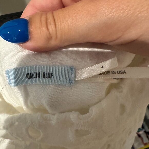 Kimchi Blue White Croqueted Mini Dress - Picture 2 of 3